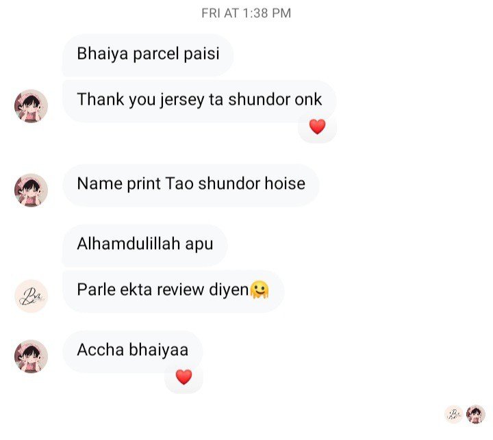 Happy Client Review - BrotherlyBD Custom Jersey